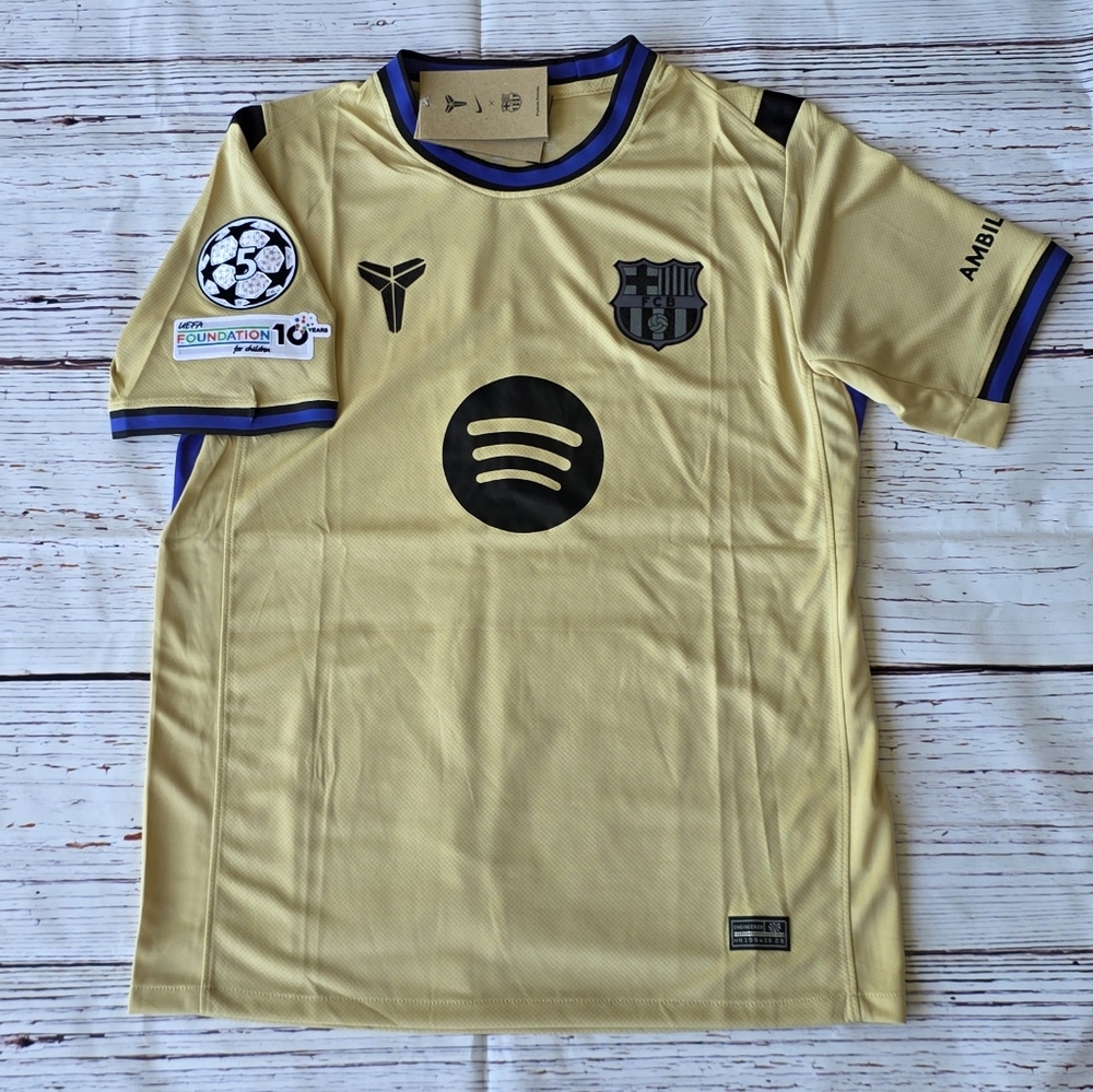 Nike Gold and Black Men's Jersey